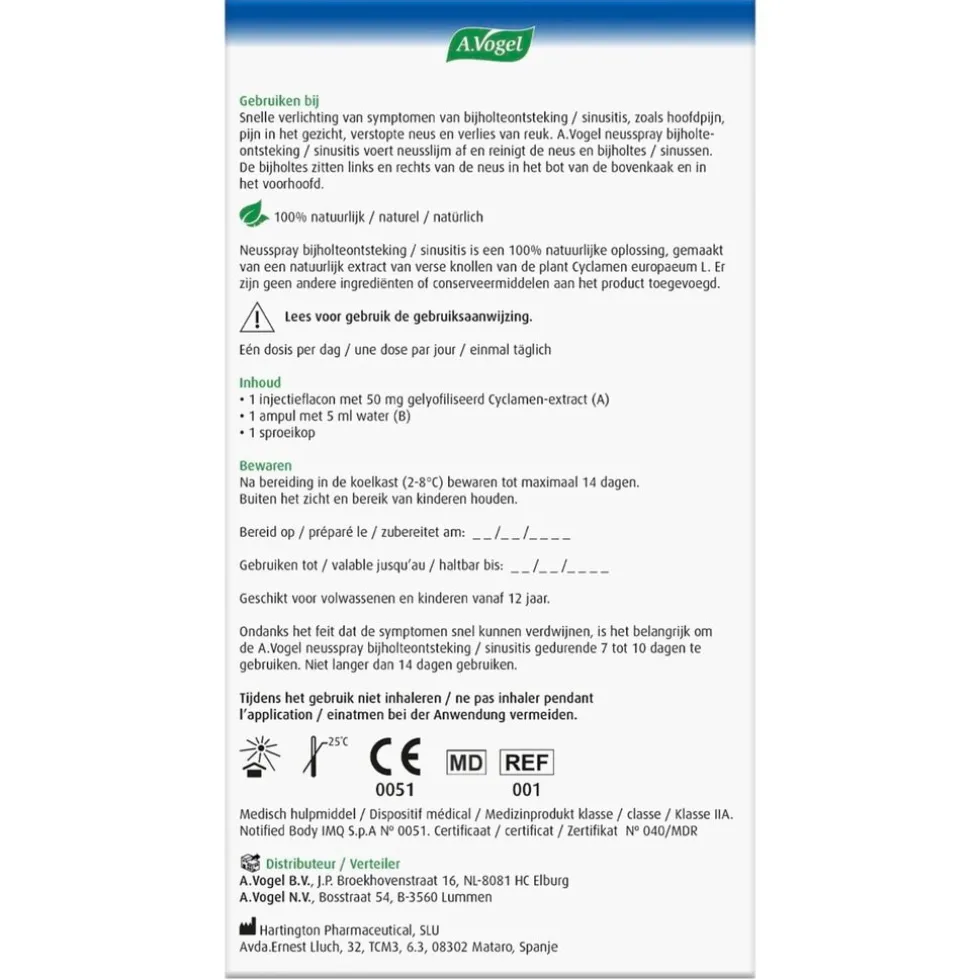 A. Vogel Bijholteontsteking Neusspray