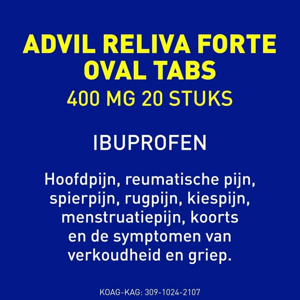 Advil Reliva Forte 400mg Oval-Tabs