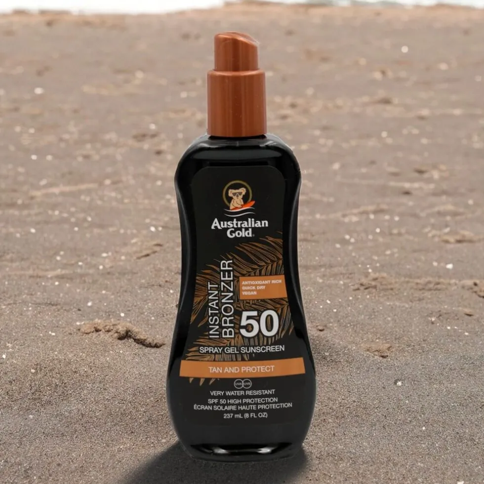 Australian Gold SPF50 Spray Gel met Bronzer