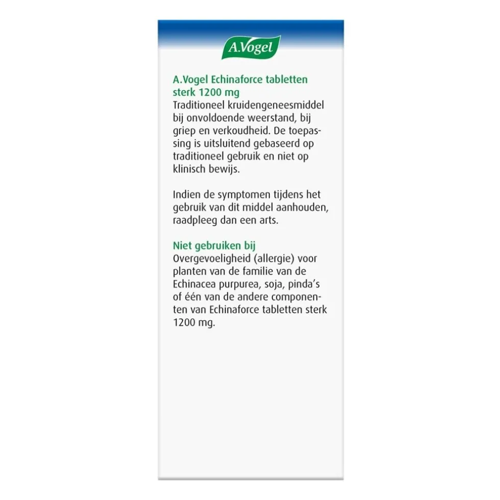 A.Vogel Echinaforce Sterk 1200mg Tabletten