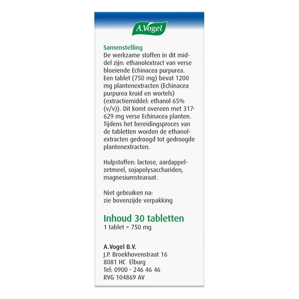A.Vogel Echinaforce Sterk 1200mg Tabletten