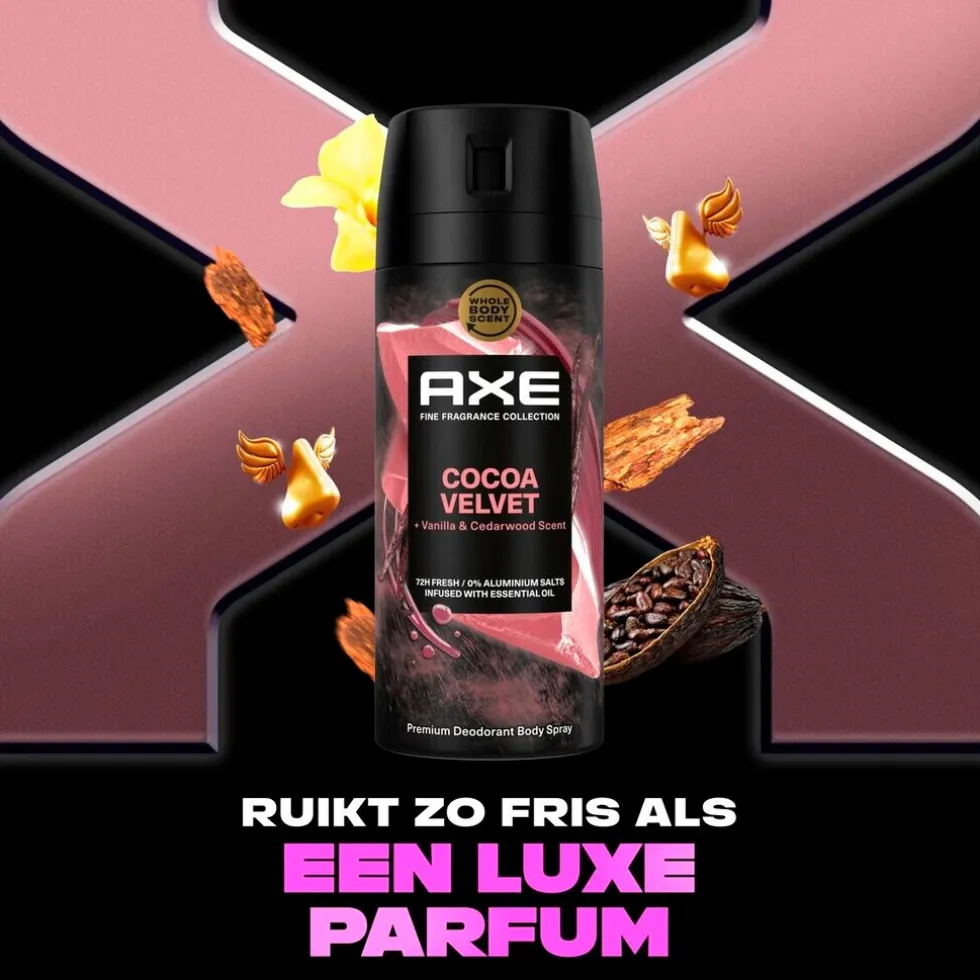 Axe Fine Fragrance Cocoa Velvet Deodorant Bodyspray