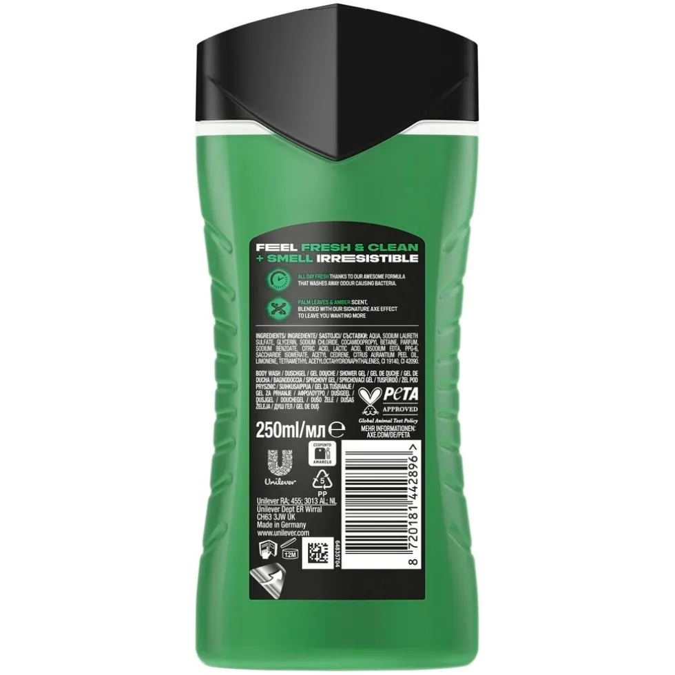 Axe Jungle Fresh Extra Fresh 3-in-1 Douchegel