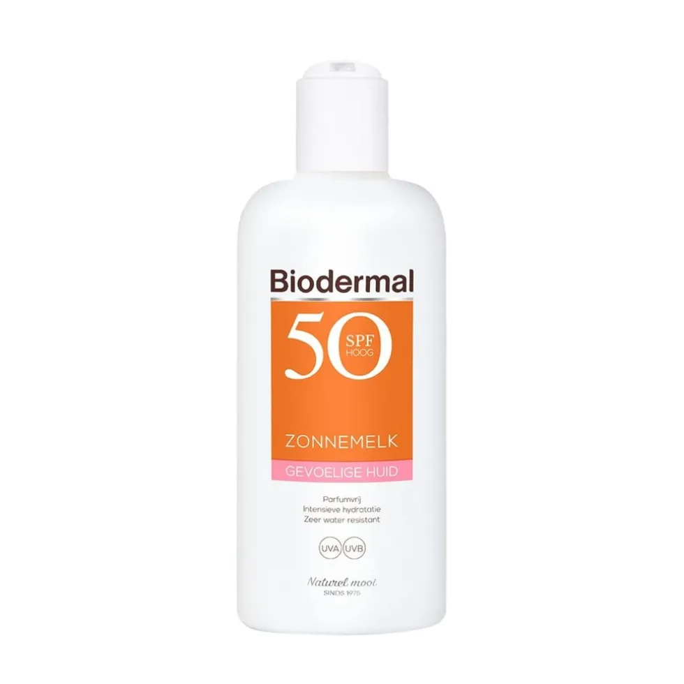 Biodermal Gevoelige Huid SPF50 Zonnemelk