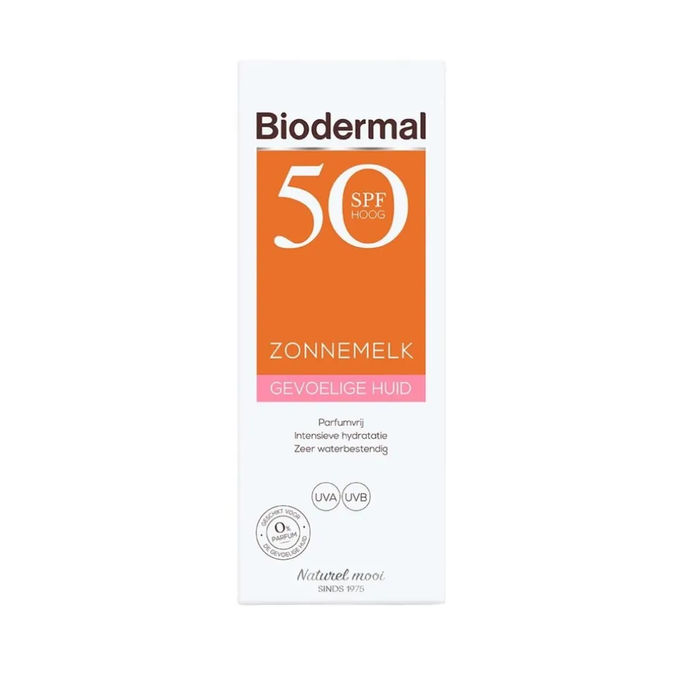 Biodermal Gevoelige Huid SPF50 Zonnemelk