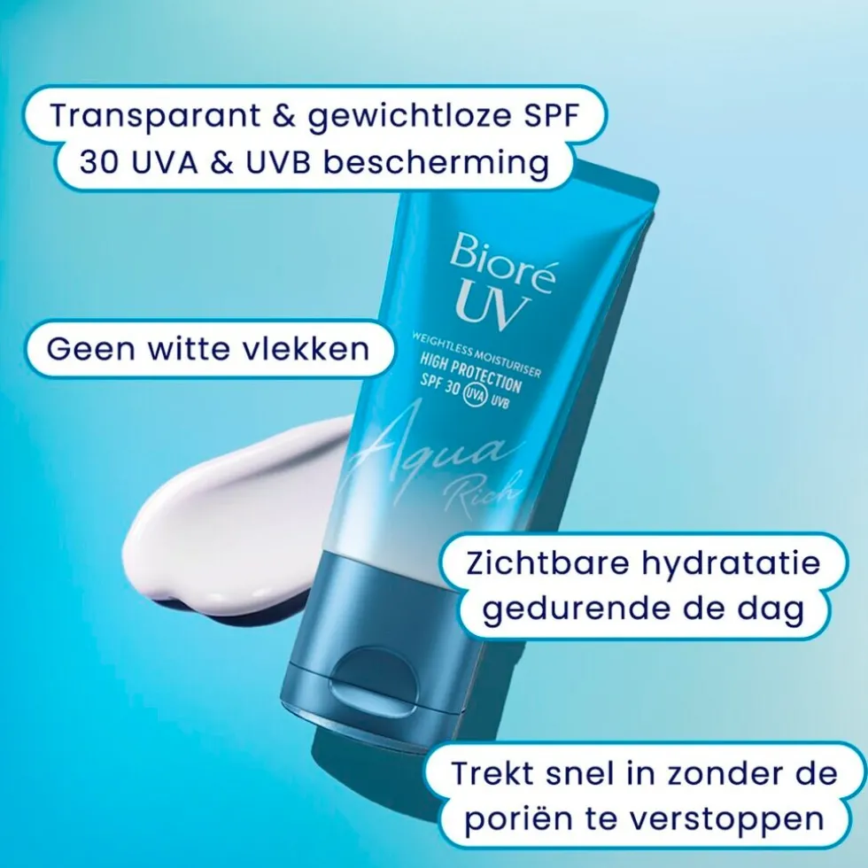 Bioré Aqua Rich Uv SPF 30 Weightless Moisturiser