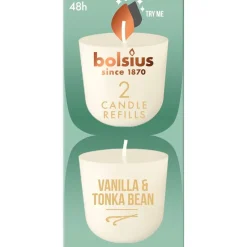 Bolsius Vanille & Tonkaboon Geurkaars Navulling
