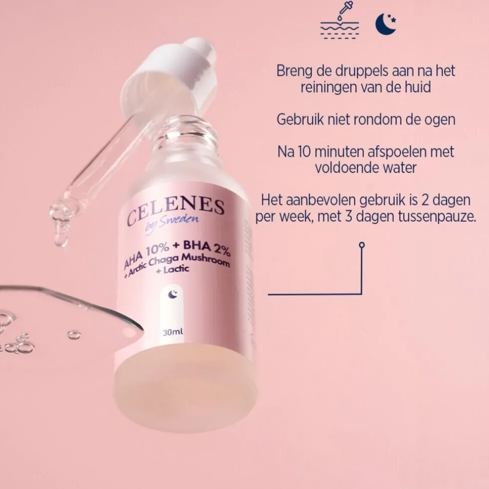 Celenes By Sweden By Sweden AHA 8% + BHA 2% Gezichtspeeling