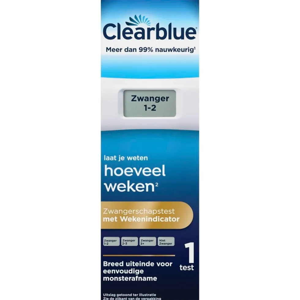 Clearblue Digitale Zwangerschapstest met Wekenindicator