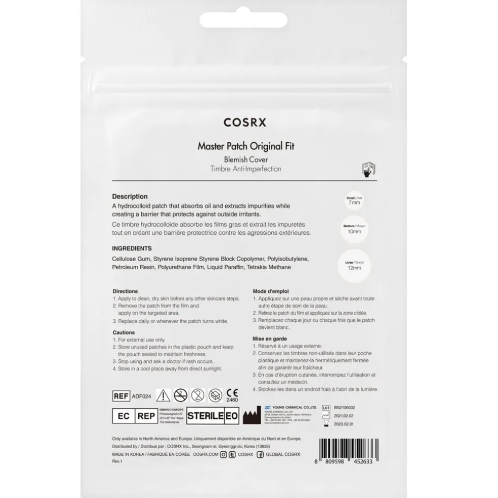Cosrx Master Patch Original Fit Blemish Cover Patches