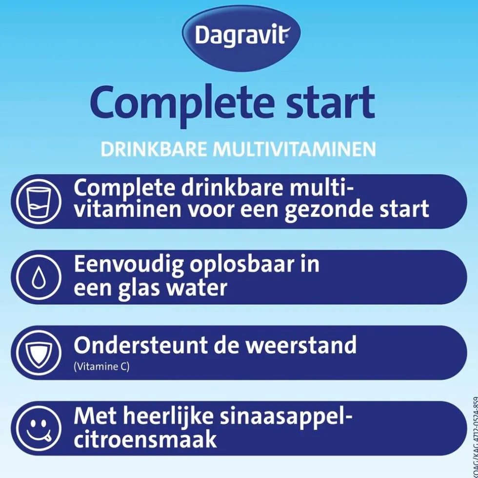 Dagravit Complete Start Drinkbare Multivitaminen Sachets
