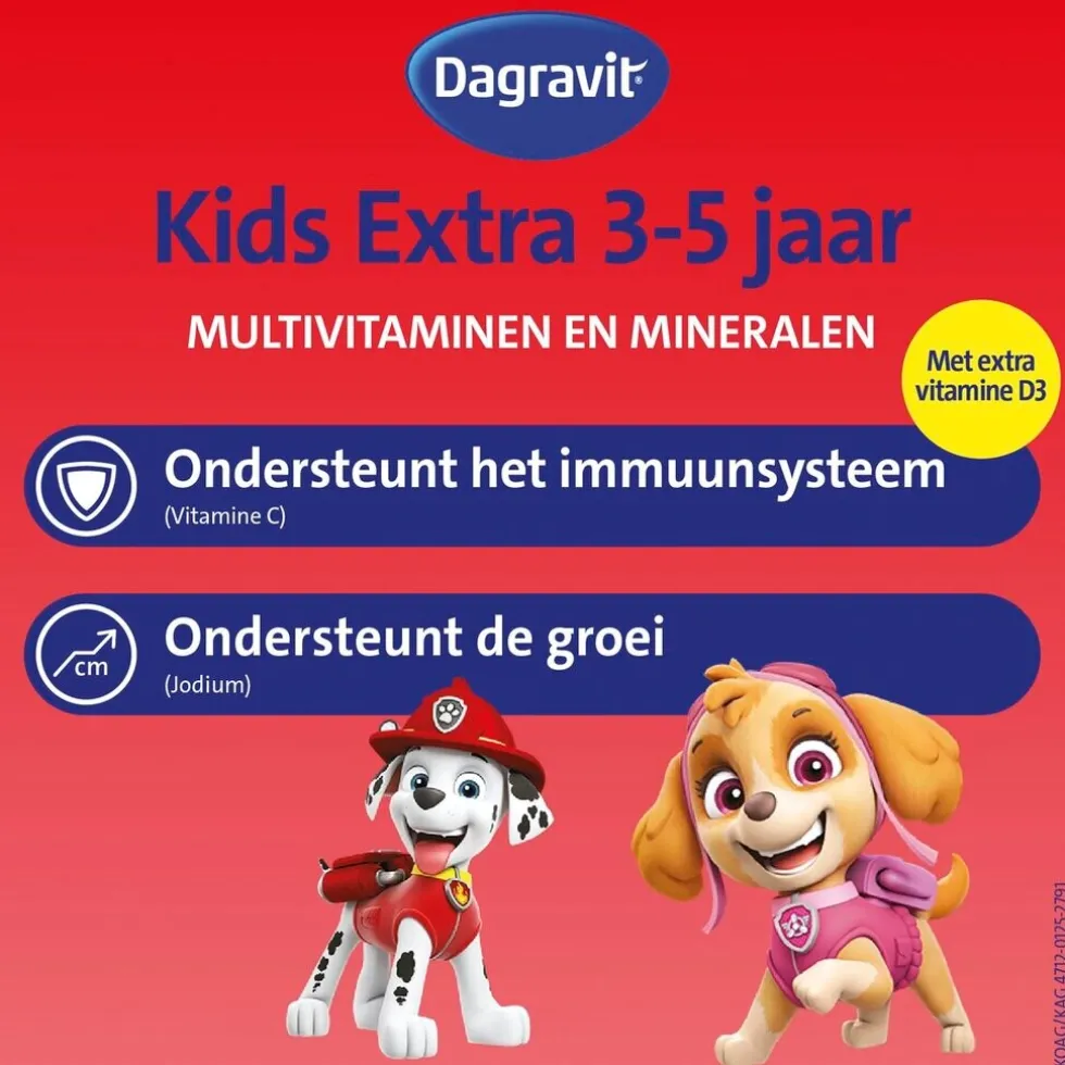 Dagravit Kids Multivitaminen Paw Patrol Gummies