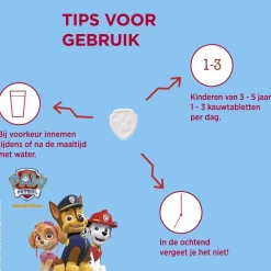 Dagravit Kids-Xtra Paw Patrol 3-5 jaar Kauwtabletten