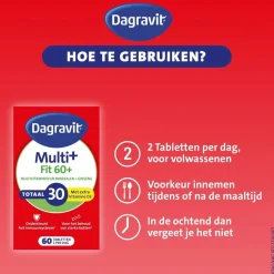 Dagravit Totaal 30 Vitaal 60+ Multivitaminen Tabletten