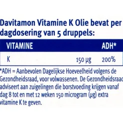 Davitamine Vitamine K Olie