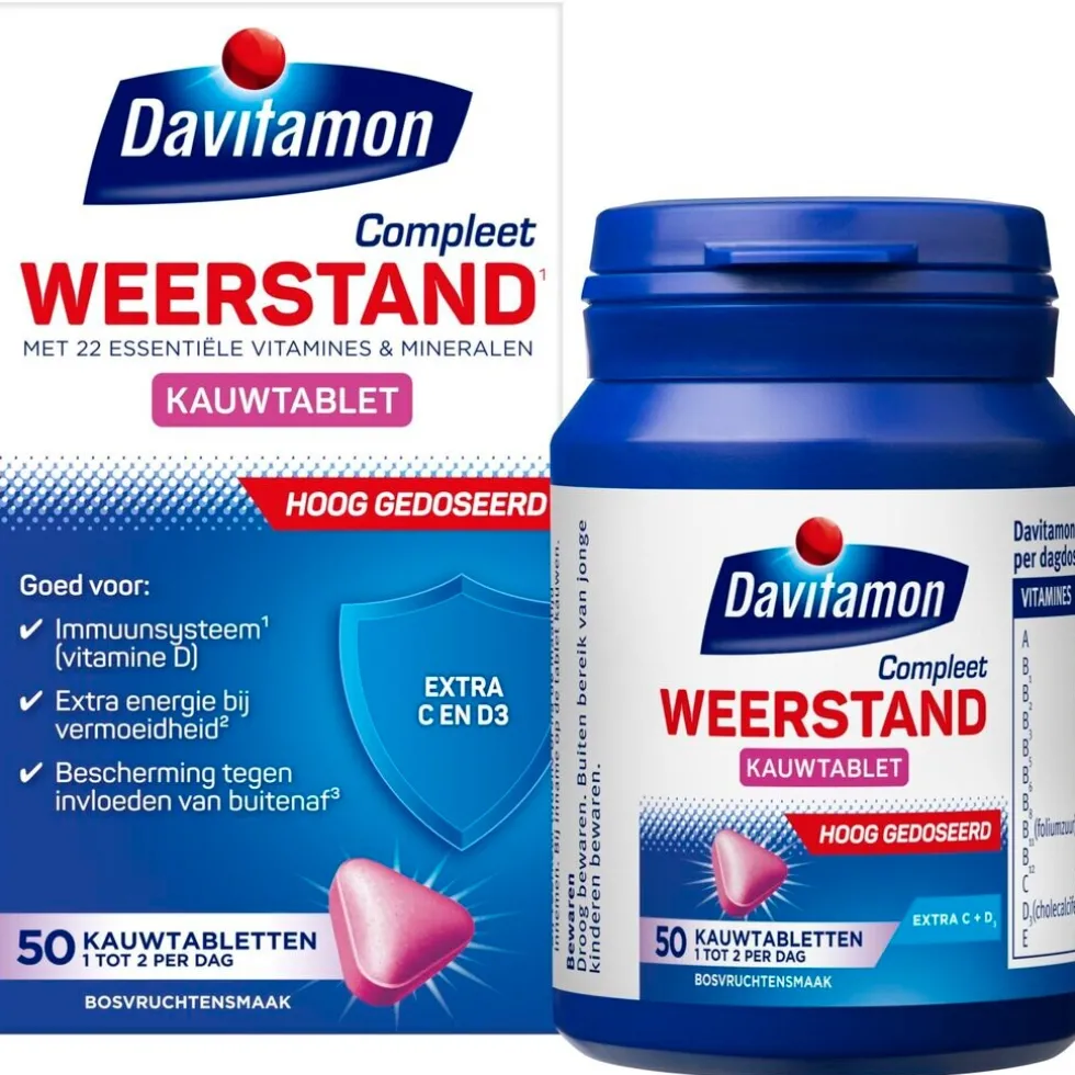 Davitamon Compleet Weerstand Bosvruchten Kauwtabletten