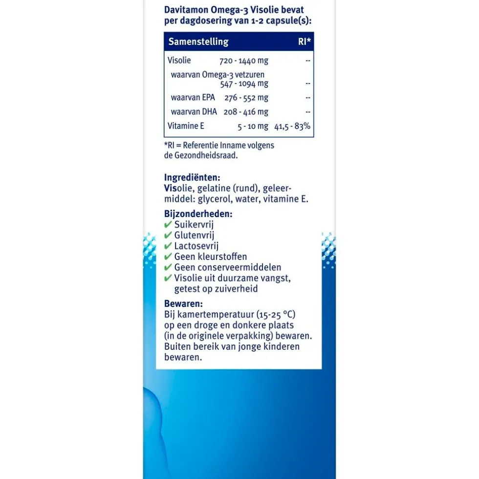 Davitamon Omega-3 Visolie 60 Capsules