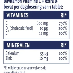 Davitamon Vitamine C Forte + Extra D3 Time-Release Tabletten