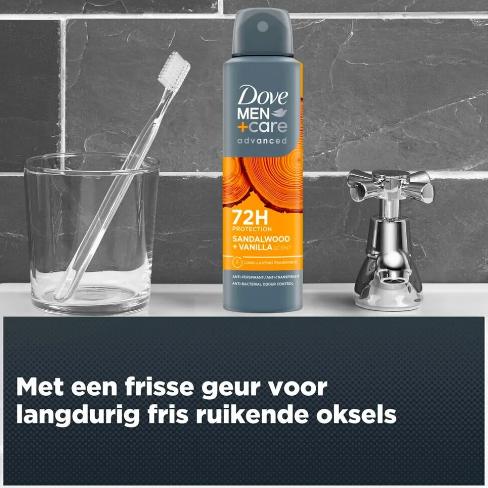 Dove Men+Care Advanced Sandelwood + Vanilla Antitranspirant Spray