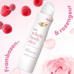 Dove Whole Body Raspberry & Rose Deodorant Spray