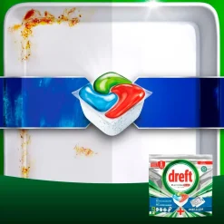 Dreft Platinum Plus All in One Vaatwascapsules Jaarvolume