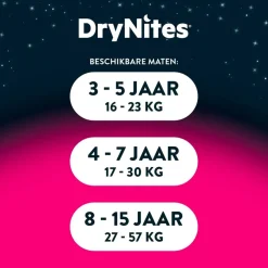DryNites Girls 8-13 Jaar Nachtbroekjes