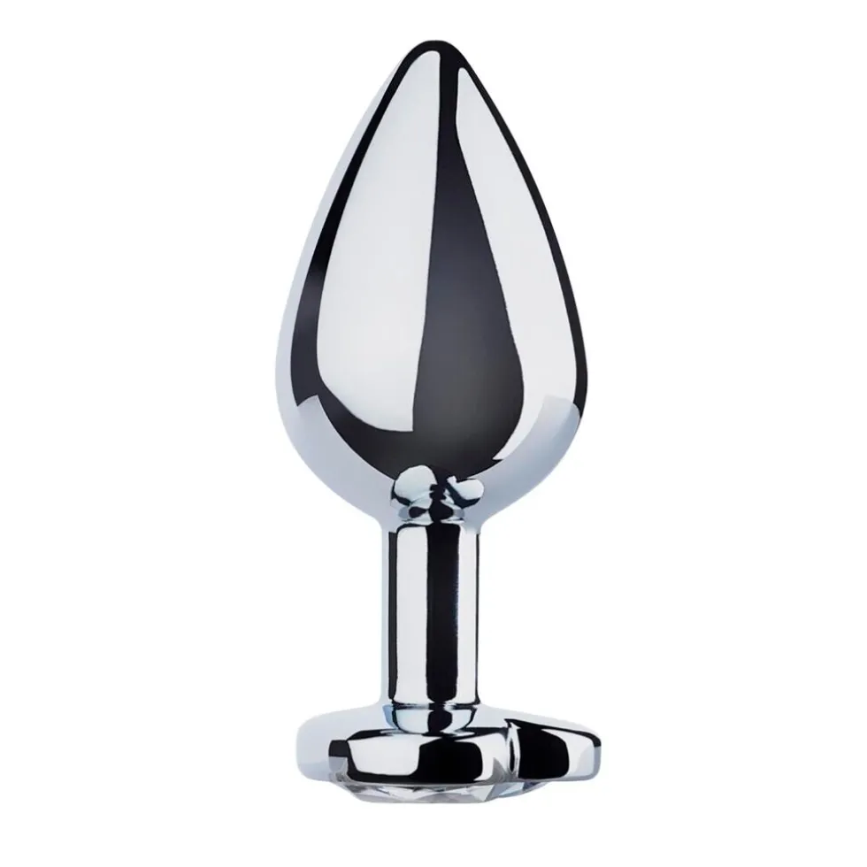 EasyToys Buttplug met Zilverkleurig Hartje
