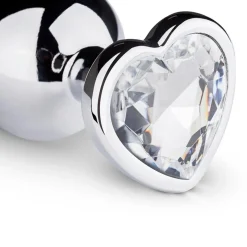 EasyToys Buttplug met Zilverkleurig Hartje