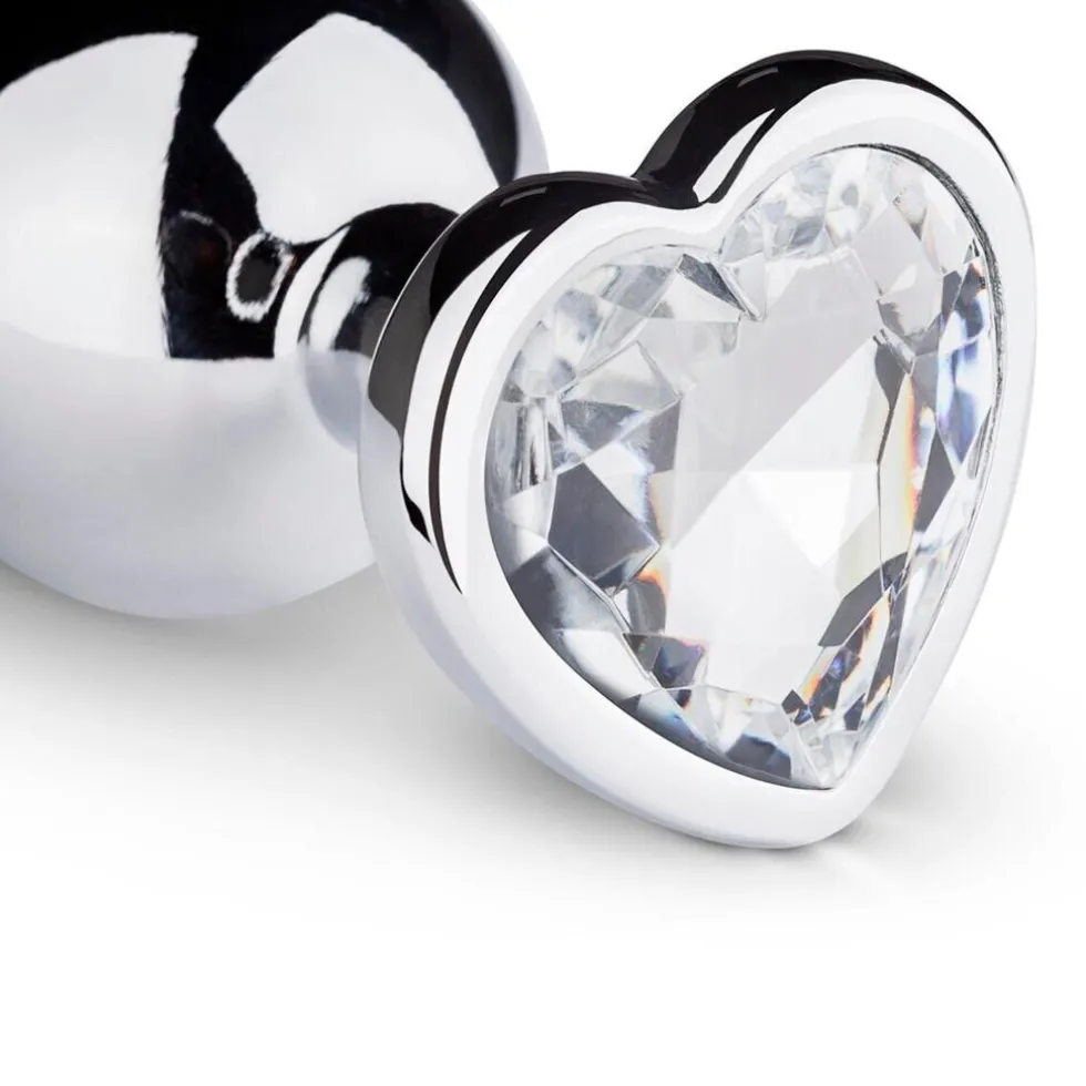 EasyToys Buttplug met Zilverkleurig Hartje