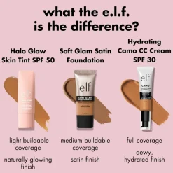 e.l.f. Halo Glow SPF50 16 Rich Cool Skin Tint