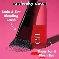 e.l.f. Sheer For It Left on Red Blush Tint