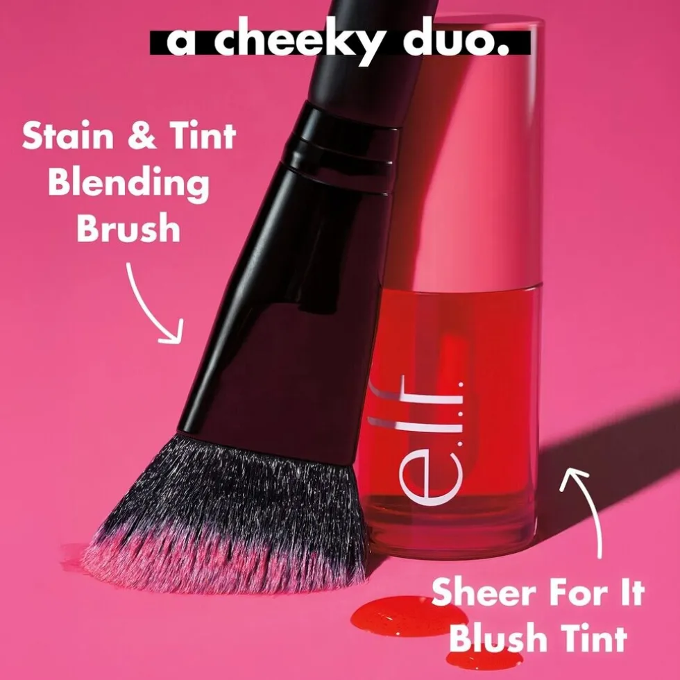e.l.f. Sheer For It Left on Red Blush Tint