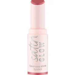 Essence Satin Glow 03 Rose And Shine Luminous Shine Lipstick