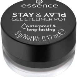 Essence Stay & Play 01 Black Gel Eyeliner Pot