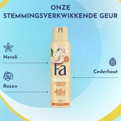 Fa Energising Oriental Neroli Deodorant Spray