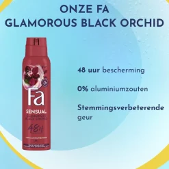 Fa Sensual Glamorous Black Orchid Deodorant Spray
