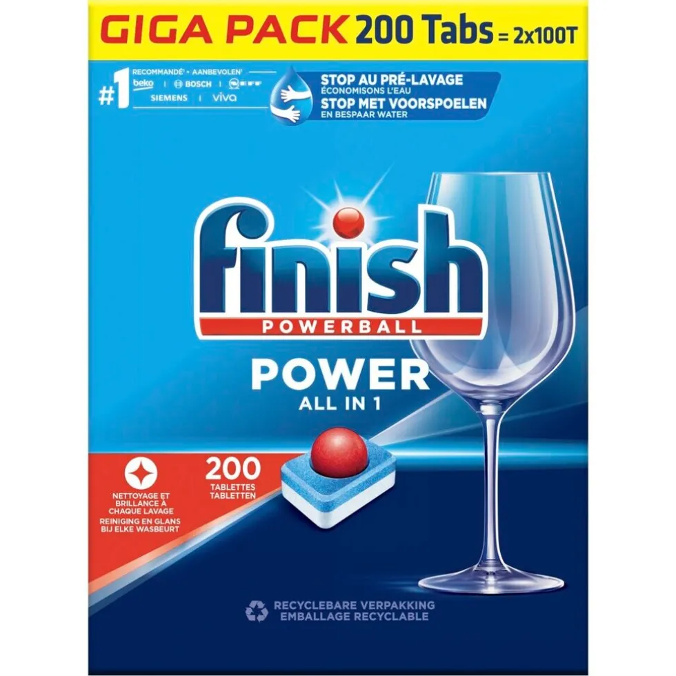 Finish Powerball All-In-1 Vaatwastabletten