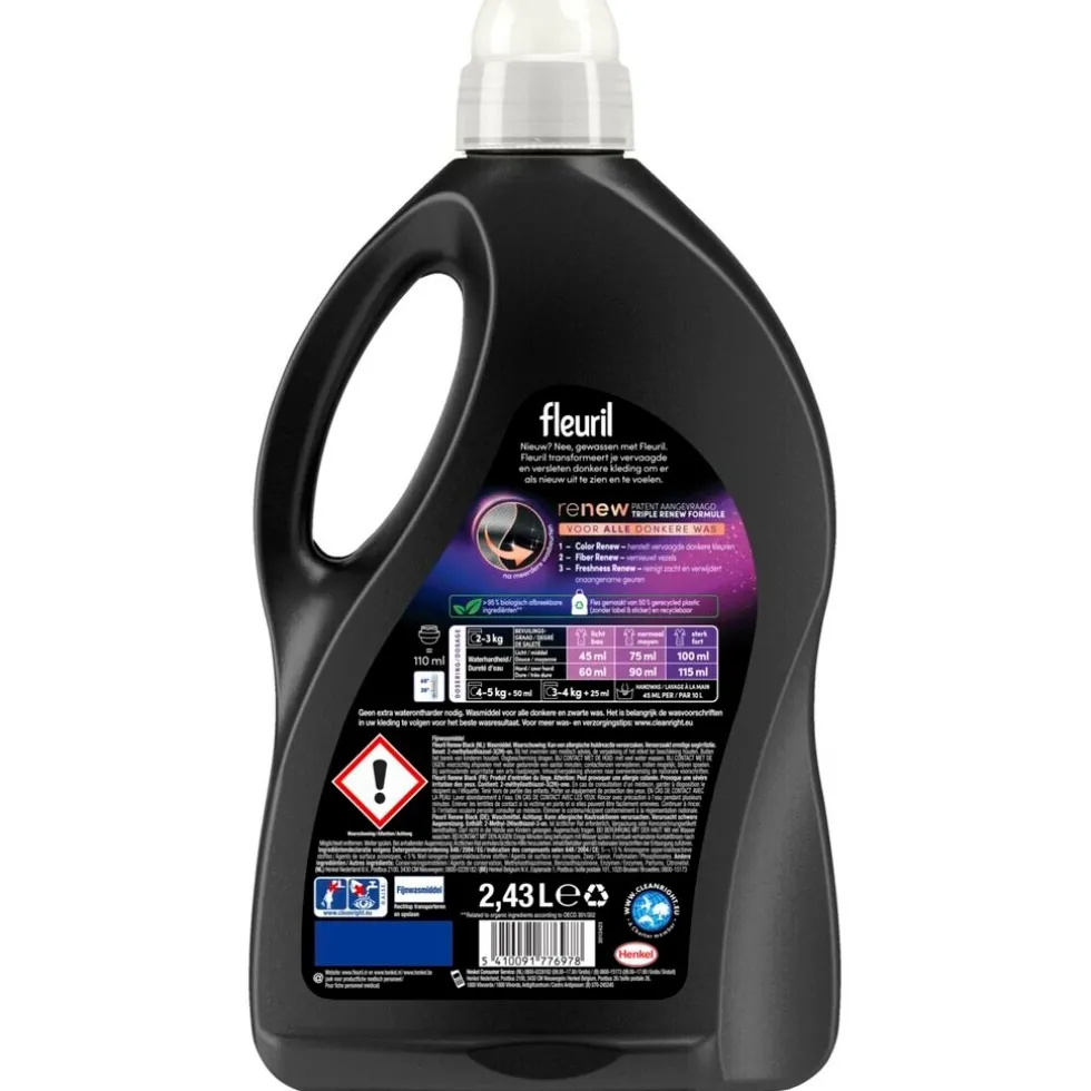 Fleuril Renew Black Vloeibaar Wasmiddel