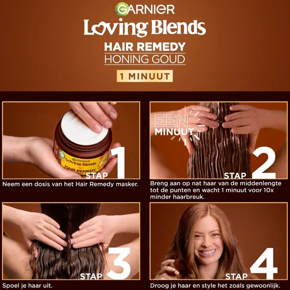 Garnier Loving Blends Hair Remedy Honing Goud Herstellend Haarmasker