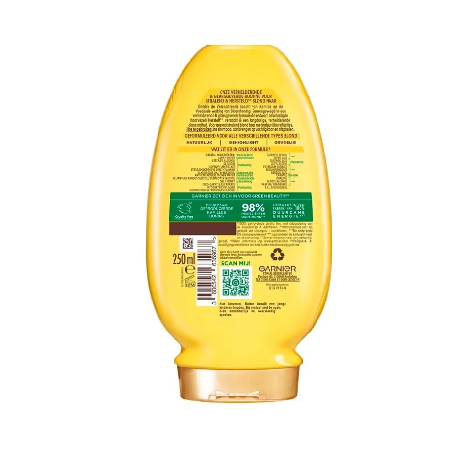 Garnier Loving Blends Sun-Kissed Chamomile & Bloemenhoning Verhelderende & Glansgevende Conditioner