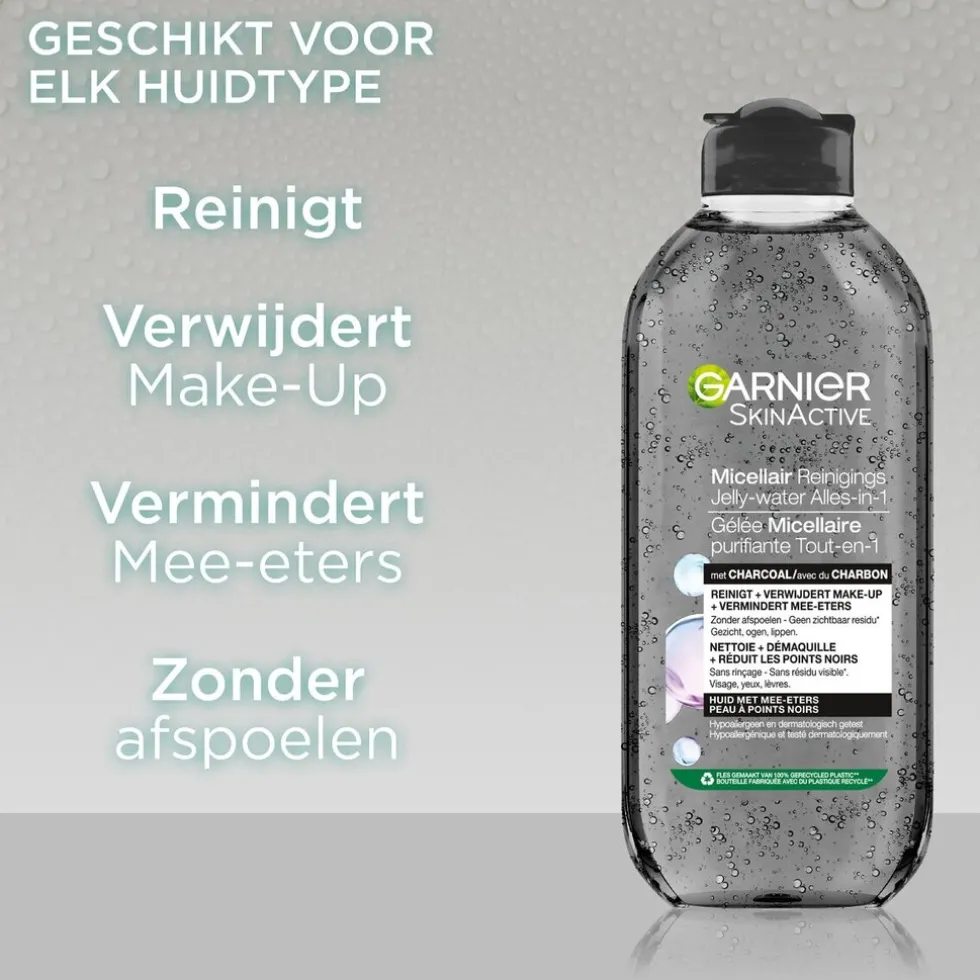 Garnier SkinActive Alles-in-1 Micellair Reinigend Jelly-water met Charcoal