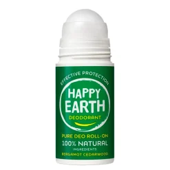 Happy Earth Bergamot Cedarwood Deodorant Roller