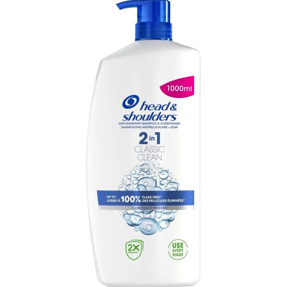Head & Shoulders Classic Clean 2-in-1 Shampoo met Pomp