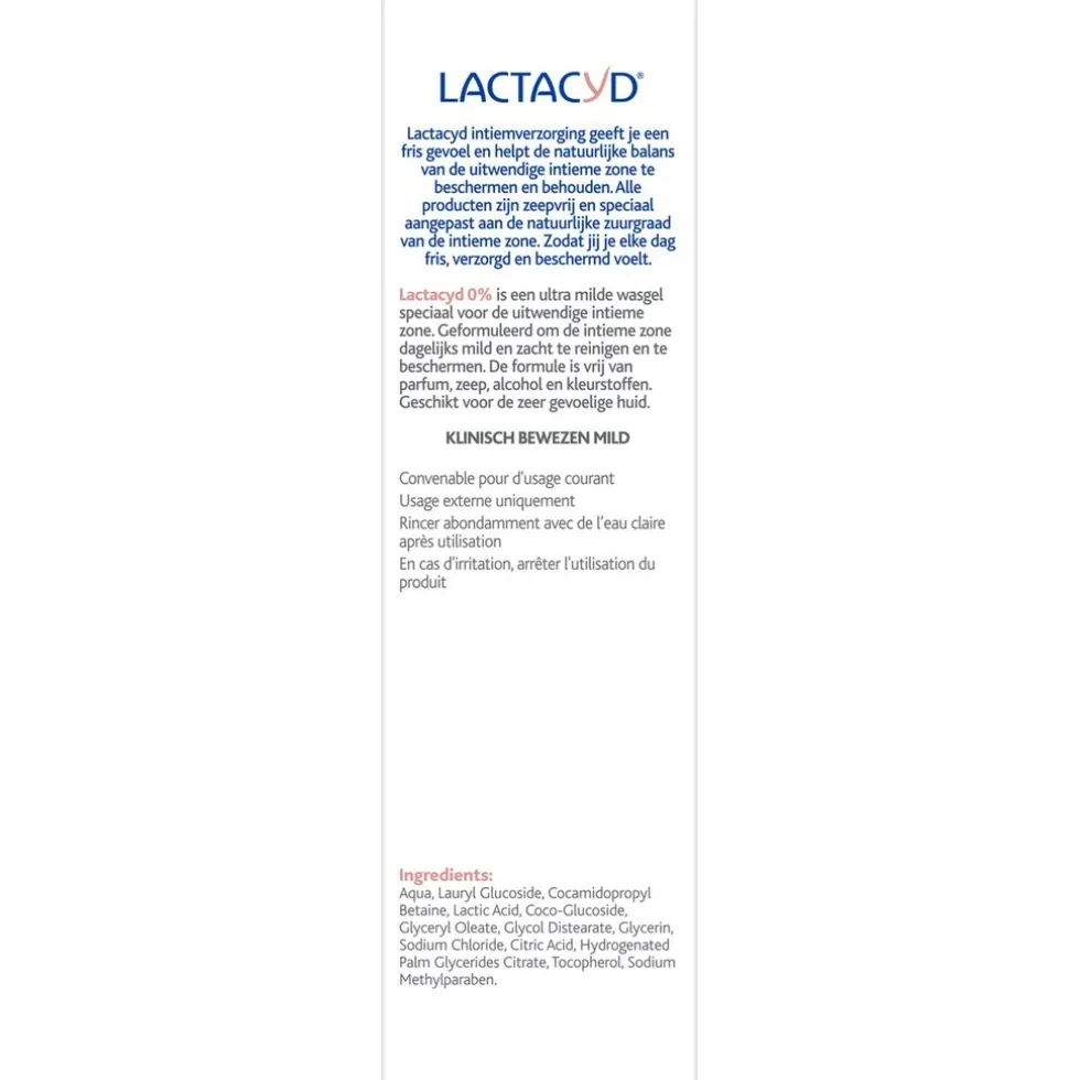 Lactacyd 0% Intieme Wasgel