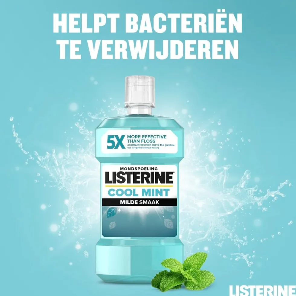 Listerine Cool Mint Milde Smaak Mondwater