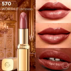 L'Oréal Paris Color Riche 570 Worth It Intense Satin Nude Lippenstift