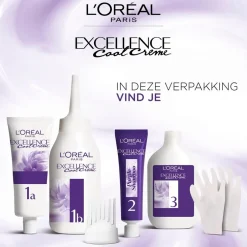 L'Oréal Paris Excellence Cool Crème 6.11 Ultra As Donkerblond Permanente Haarkleuring