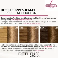L'Oréal Paris Excellence Crème 7 Middenblond Permanente Haarverf