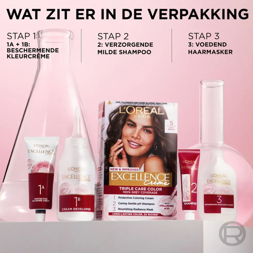 L'Oréal Paris Excellence Crème 8 Lichtblond Permanente Haarverf