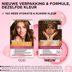 L'Oréal Paris Excellence Crème 4.3 Midden Goudbruin Haarkleuring